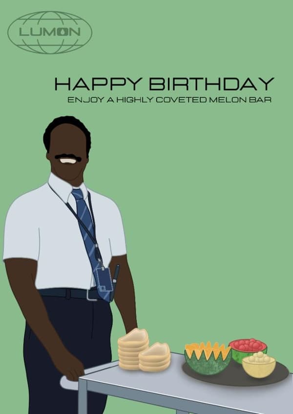 funny, food birthday card aimed at friends, food lovers