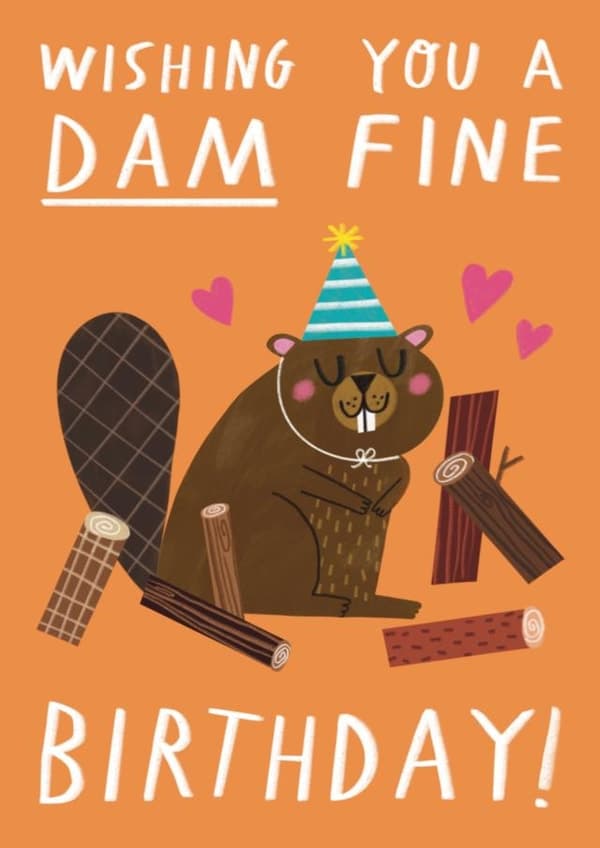 cute, punny birthday card aimed at animal lovers, friends