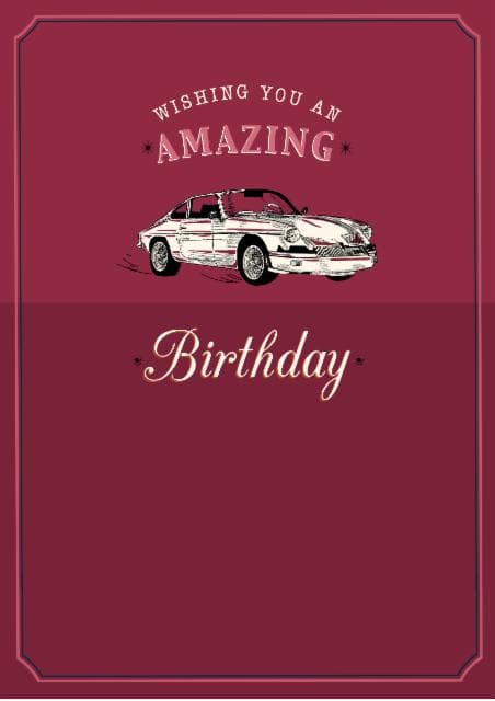 sentimental birthday card aimed at adults, men, women