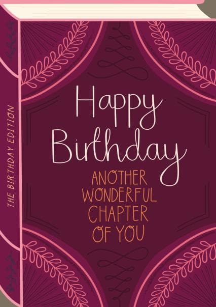 sentimental birthday card aimed at adults, friends