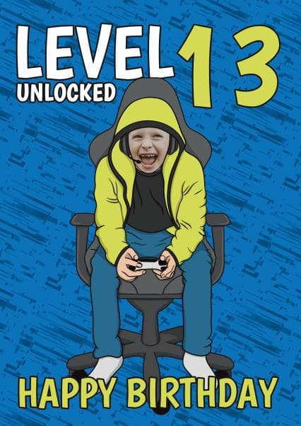 funny, kid friendly birthday card aimed at 13 year olds, kids