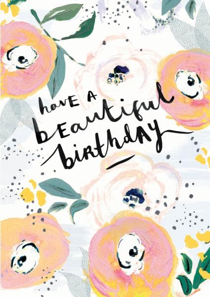 sentimental birthday card aimed at women