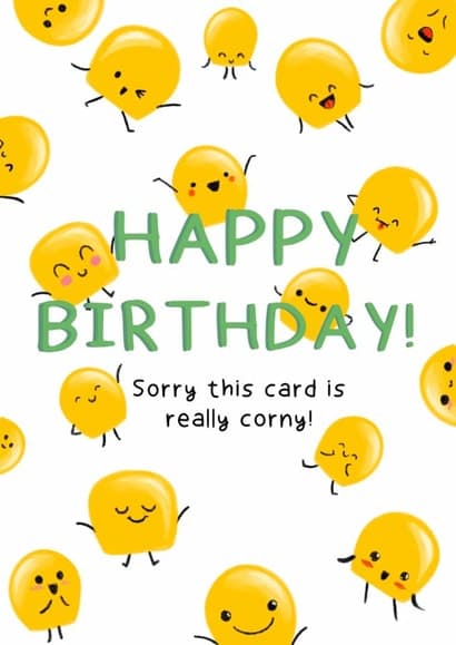 cute, punny birthday card aimed at adults, friends