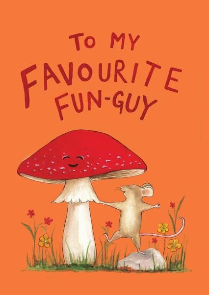 punny, cute birthday card aimed at family, friends