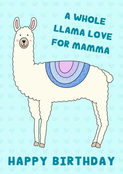 cute birthday card aimed at mom