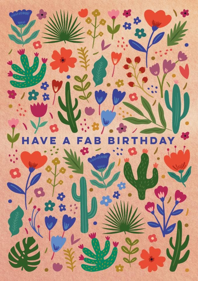 cute birthday card aimed at adult, friends