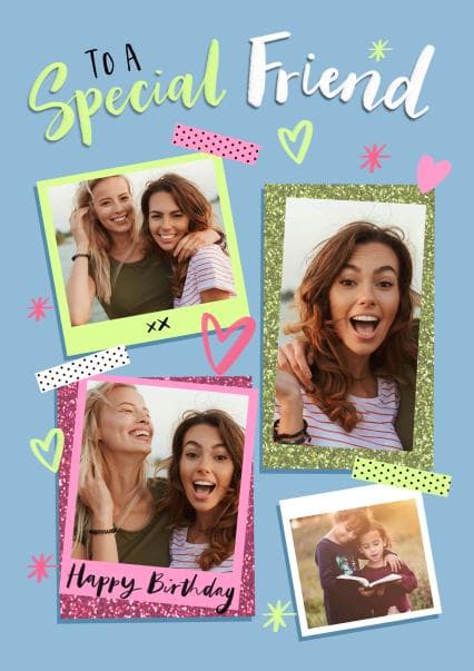 sentimental birthday card aimed at friends