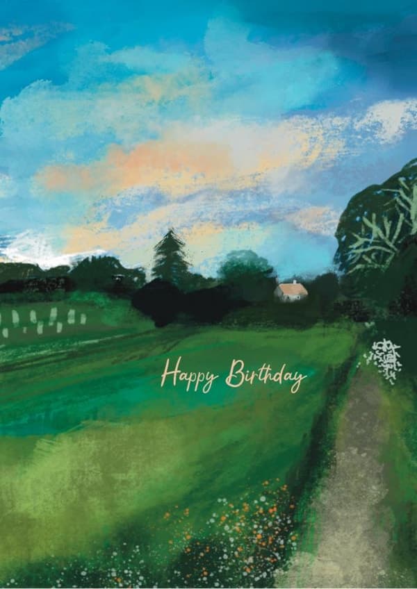 sentimental birthday card aimed at adult, older people