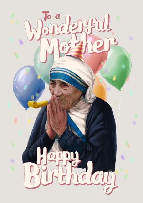 sentimental birthday card aimed at mom, grandma, women