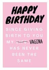 rude birthday card aimed at mom, mother-in-law, mothers, women