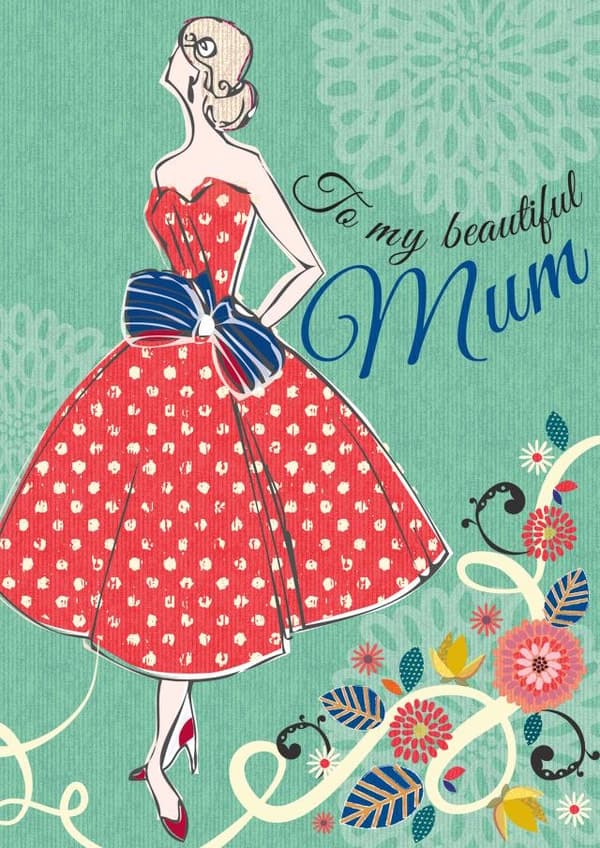 sentimental birthday card aimed at mum, mother, mothers