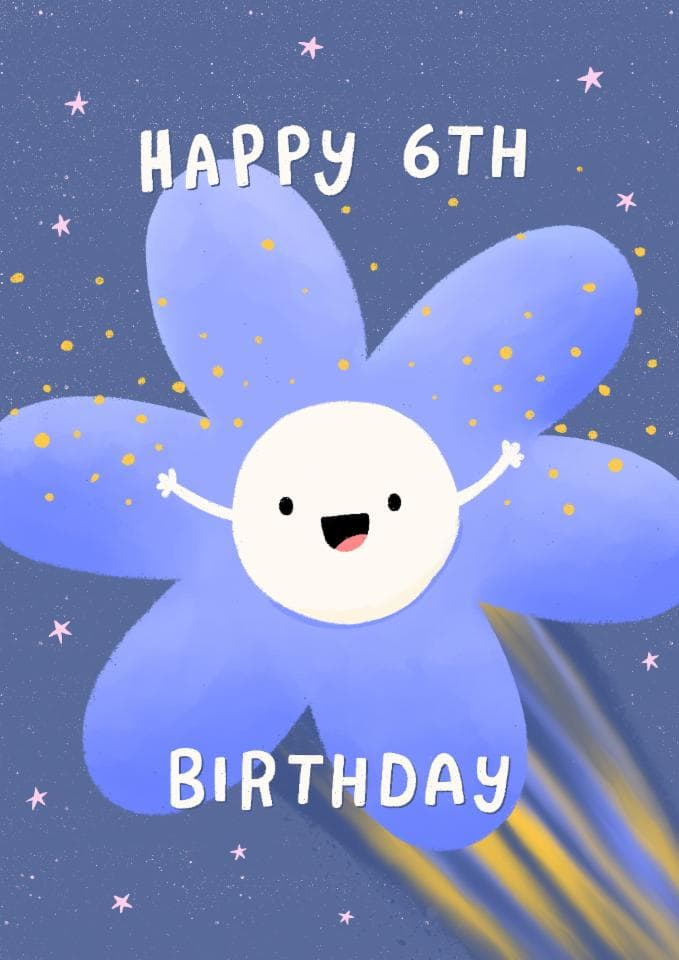 cute birthday card aimed at 6 year olds, kids