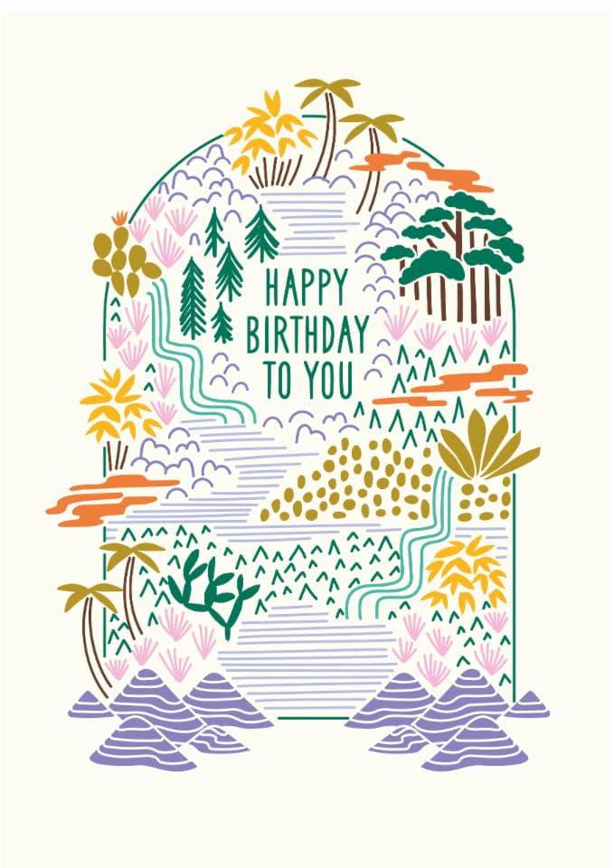 simple birthday card aimed at birthday