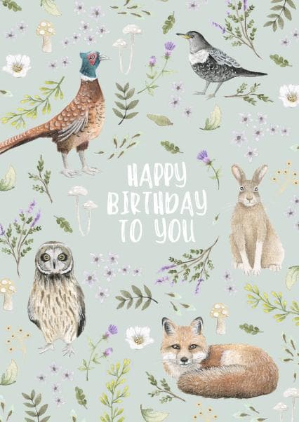 animal, cute birthday card aimed at animal lovers